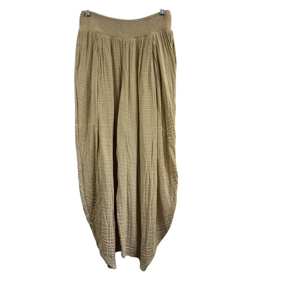 Free People Mikah Tapered Pants in Cream Brûlée Size XL NEW - Picture 4 of 13